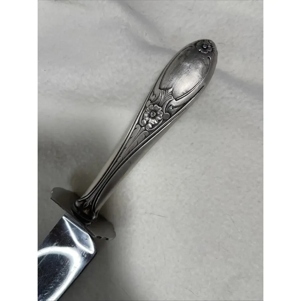 VTG Wallace Sterling Silver / Plated Handle, Stainless Steel Carving Knife